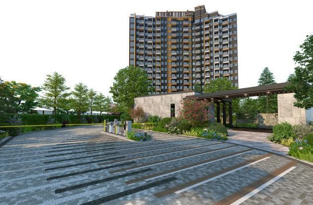 芊御住宅樓座及車道入口示意圖